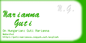 marianna guti business card